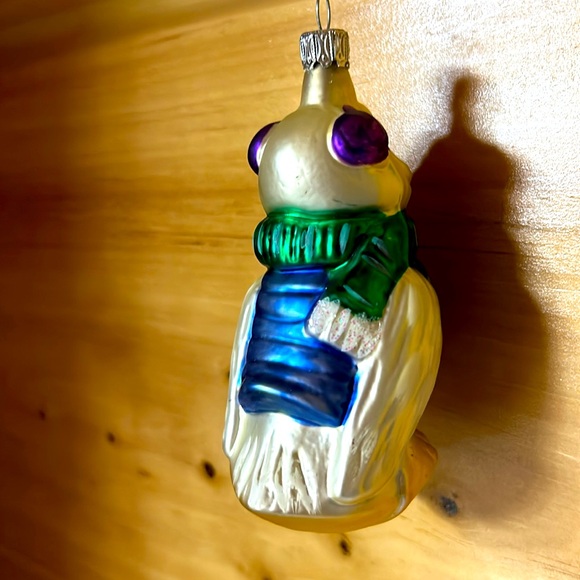 Glass Blown Duck in Winter Apparel Christmas Ornament from Germany - Picture 6 of 8